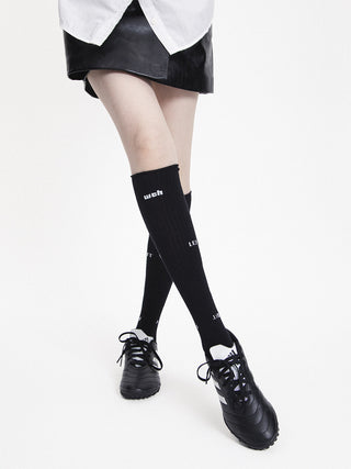 Calf Socks - Patchwork of Letters