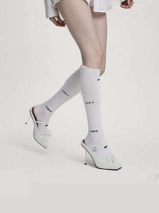 Calf Socks - Patchwork of Letters