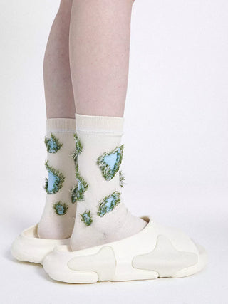 Crew Socks - Oasis Fringe