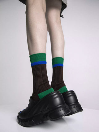 Crew Socks - Striped Blend