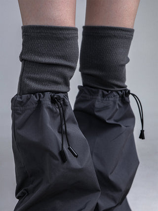 Leg Warmers - Drawstring Functionality Y2k