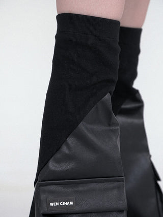 Leg Warmers - Dark Leather